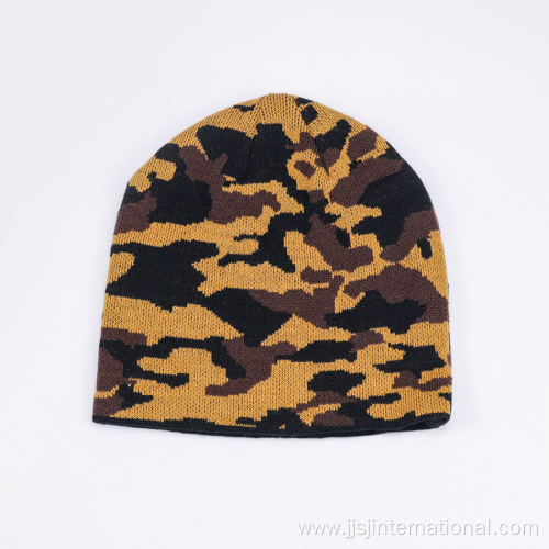 custom camouflage knitted hat